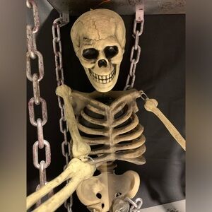 Gemmy Halloween Skeleton In Cage - Doesn’t Work - Only For Halloween Decoration